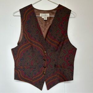 Hemisphere Paisley Regency Era Bridgerton Style Button Vest Steampunk Size S